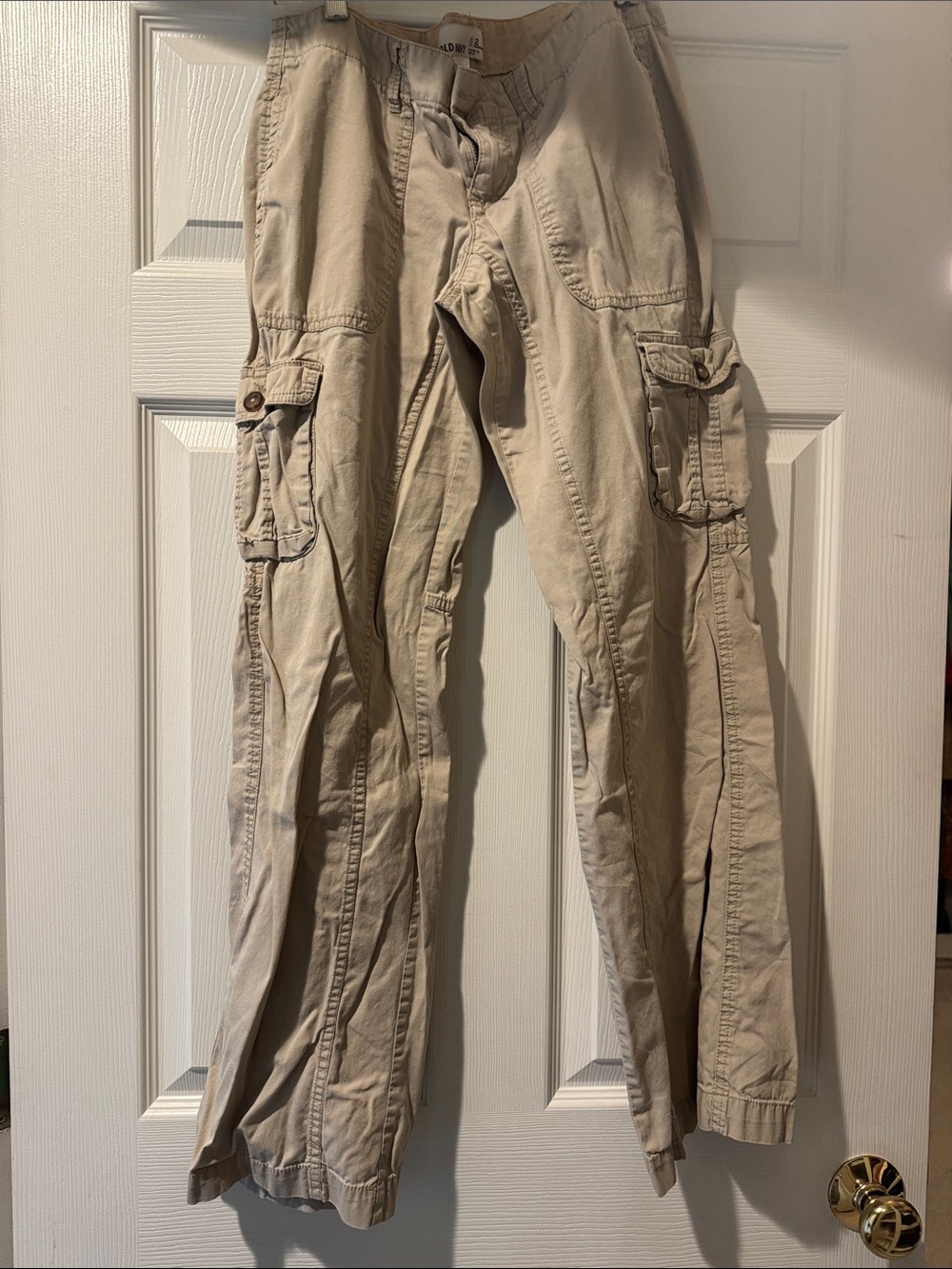 Old Navy Tan Cargo Pants with Side Pockets